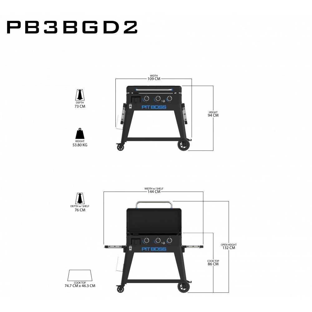 Pitboss Ultimate Plancha 3 Brænder Med Vogn 9 Pitboss Ultimate Plancha 3 Brænder Med Vogn - Billede 7