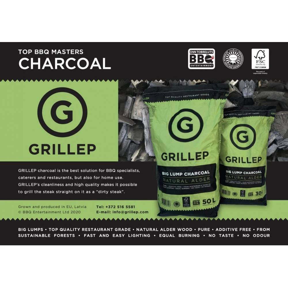 GrillEP Big Lump Charcoal Natural Alder, 100% Fsc - Trækul 8 GrillEP Big Lump Charcoal Natural Alder, 100% Fsc - Trækul - Billede 6